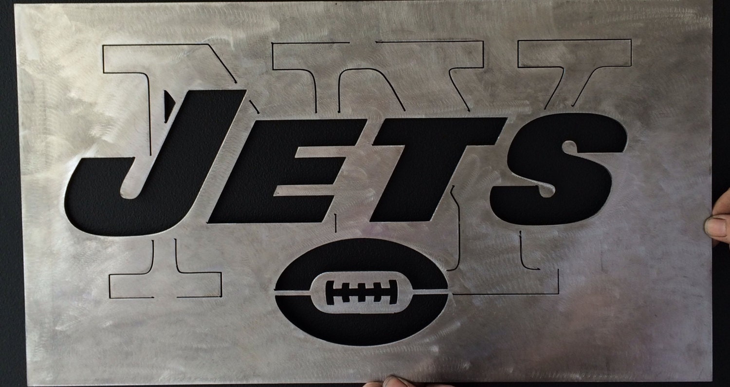 New York jets metal wall art
