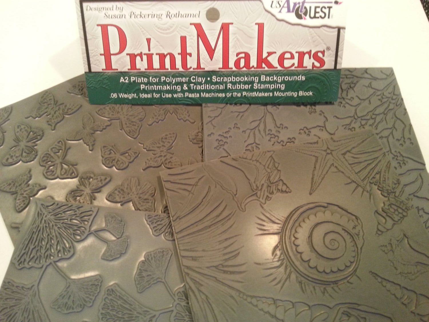 Unmounted Rubber Stamps 'NATURE PRINTS' PrintMakers