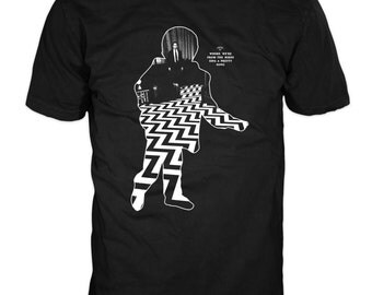 Where we're from the birds sing a pretty song T-shirt. Inspired by the cult TV series Twin Peaks, Gildan Heavy Tee. 100% cotton