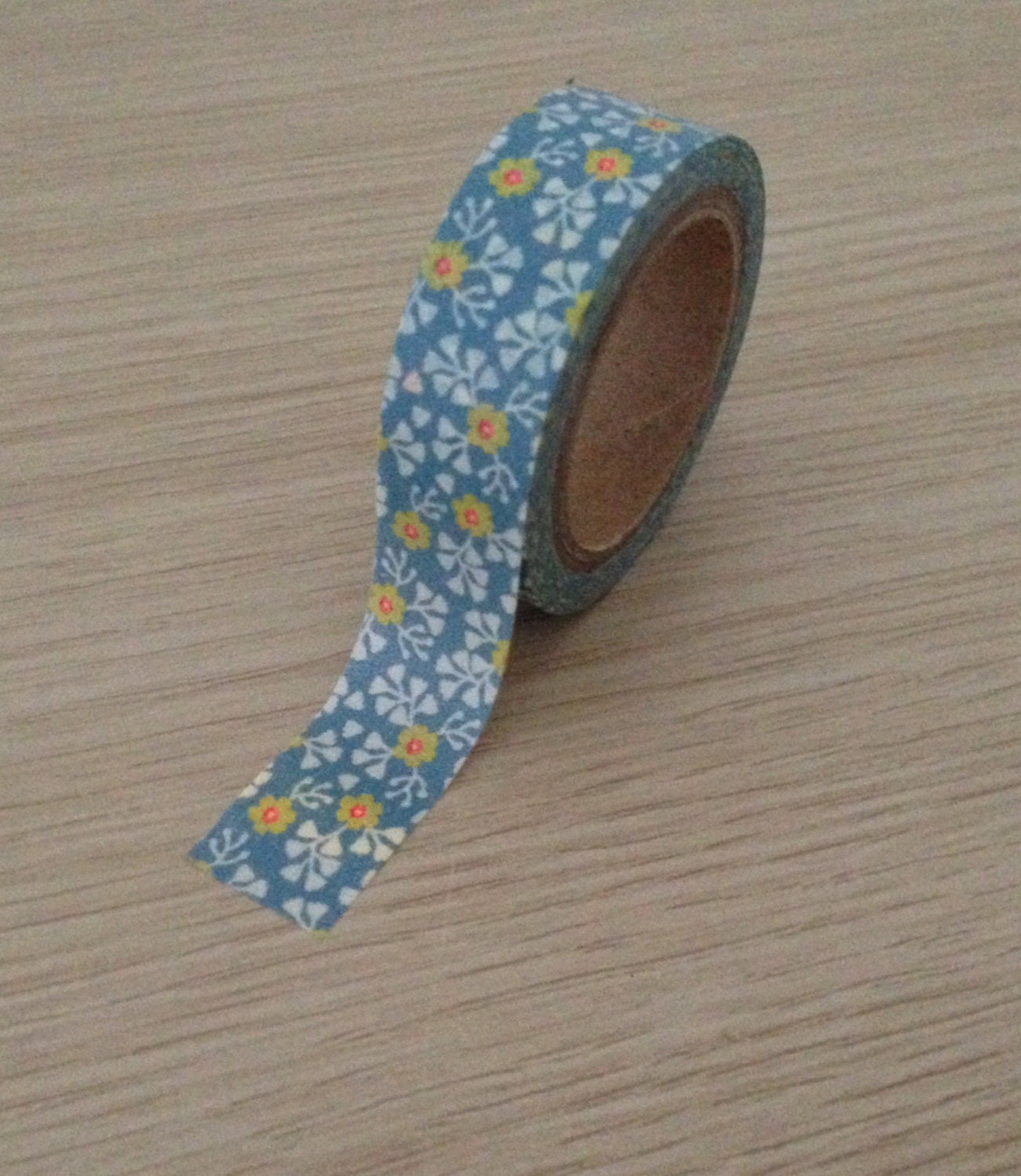 Washi tape with flowers W08 DEADSTOCK