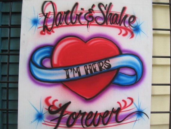 airbrush t shirt design ideas for couples
