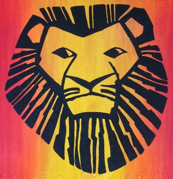 Items similar to Melted Crayon Art Lion on 11x14 Canvas Panel on Etsy