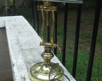 Vintage portable Table Lamp/ writing Lamp/ underwriter lamp/brass table lamp/ vintage lamp/ adjustable Lamp/ home decor lamp/ office decor