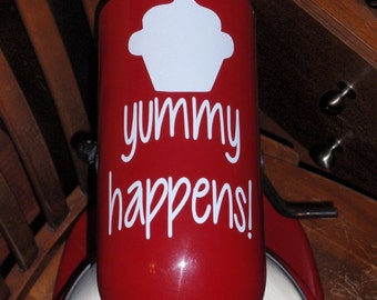 KitchenAid vinyl decal KitchenAid mixer vinyl sticker Kitchen aid mixer decal