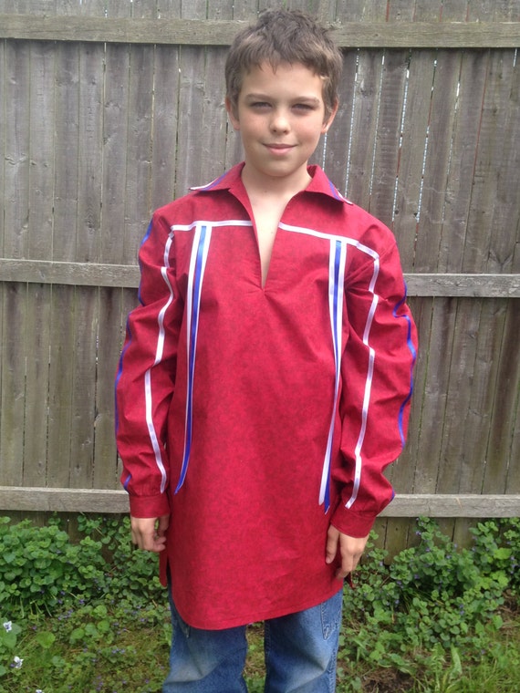 Child's American Indian Ribbon Shirt