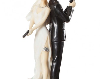 Super Sexy Spy Cake Topper Figurine - Custom Painted Hair Color Available - 706507