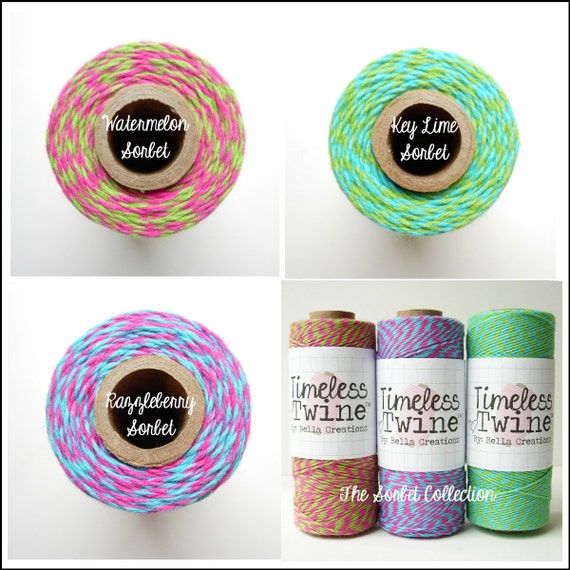 SALE - Sorbet Collection Bakers Twine by Timeless Twine
