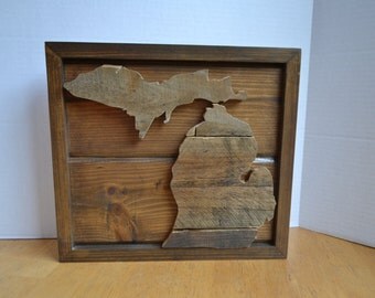 Popular items for michigan wood sign on Etsy