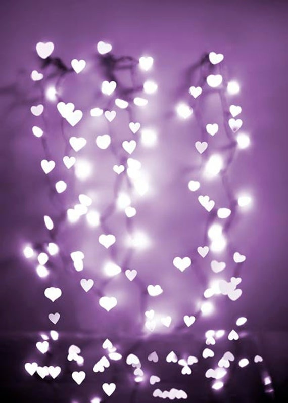 428 New fairy light nursery 845   Art, Modern, Purple White, Fairy Lights Photography, Nursery Wall Art 