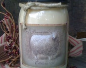 Jar Candle -16oz -  Soy Wax - Highly Scented - Prim Sheep Label - Only 11.99