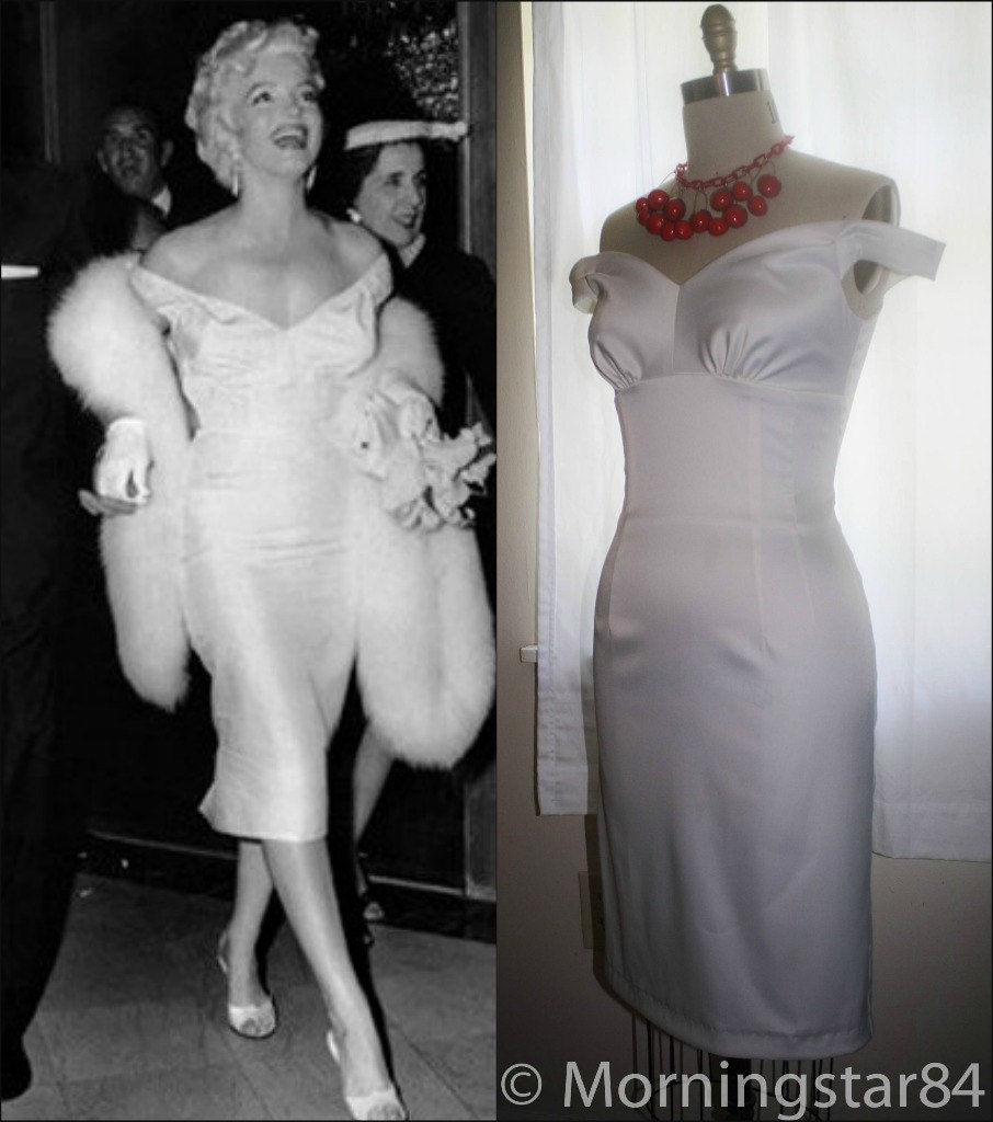 PinupMarilyn Monroe Style Wiggle Dress Stretch by Morningstar84