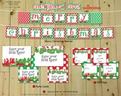 ENCHANTED ELVES Collection - DIY Printable Christmas Elf Decorations // Santa Claus // Elf Shoes // Elf Hat - Instant Download Il_170x135