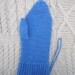 Cotton Bath Mitt Crochet Shower Mitt Blue Cotton Massage Mitten
