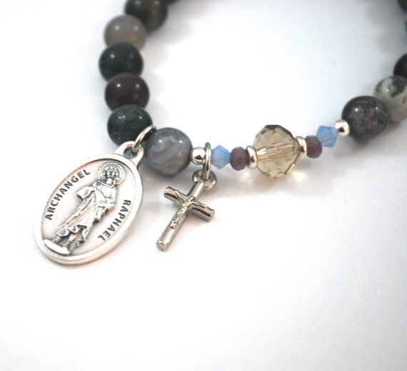 St Raphael Archangel Saint Bracelet Archangel Raphael Indian