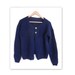 HALF Price , Navy blue cardigan , CLEARANCE SALE , hand knit cardi , knitted casual wear , cable sweater , womens outer wear , reduced price