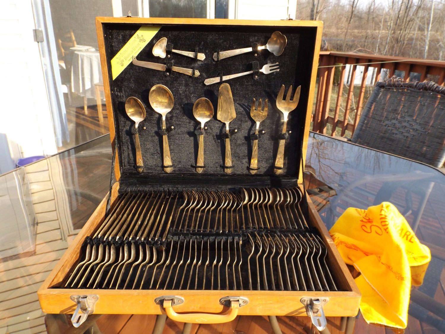 Vintage Bronze flatwareStar of Siam by AMFARCO Set of 82