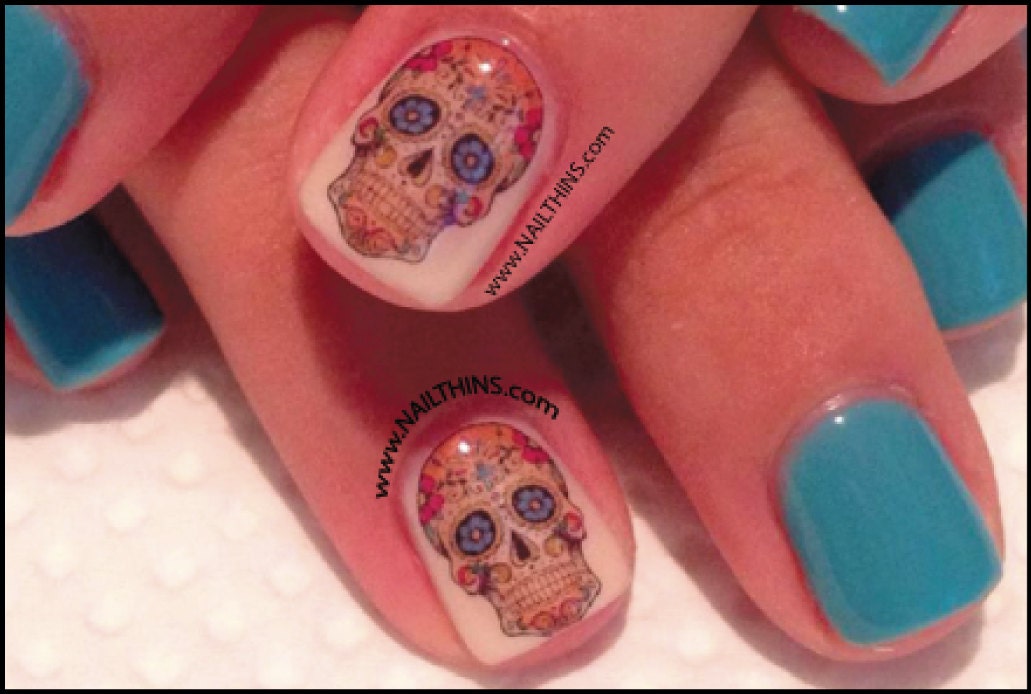 Day of the Dead Nail Decals - wide 6