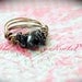 Black Obsidian Ring, Obsidian Gemstone, Lava Obsidian Ring, Brass Obsidian Ring, Bronze Obsidian Ring, Protection Gemstone Ring, Size 7