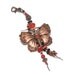 Gorgeous Copper Butterfly Keychain Purse Jewelry Gifts Under 20 OOAK Handmade Lovely Copper Beaded KeyChain Unique
