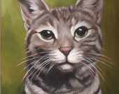 Items similar to CAT PORTRAIT - Oil Painting - Pet Portrait - Cat ...