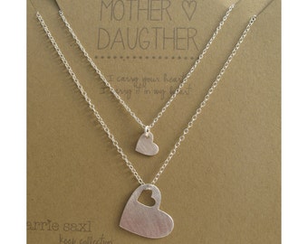 Mother Daughter Necklace Set - necklace gift - mom necklace - mother's ...