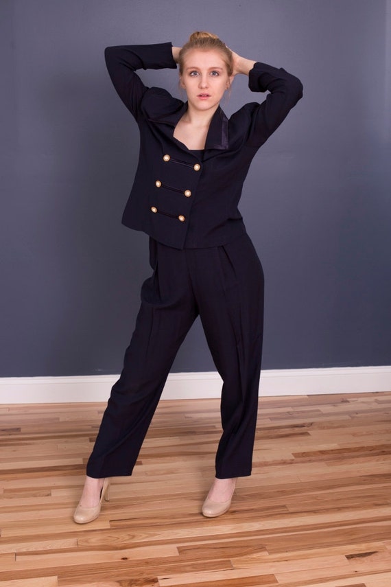 80s trouser suit