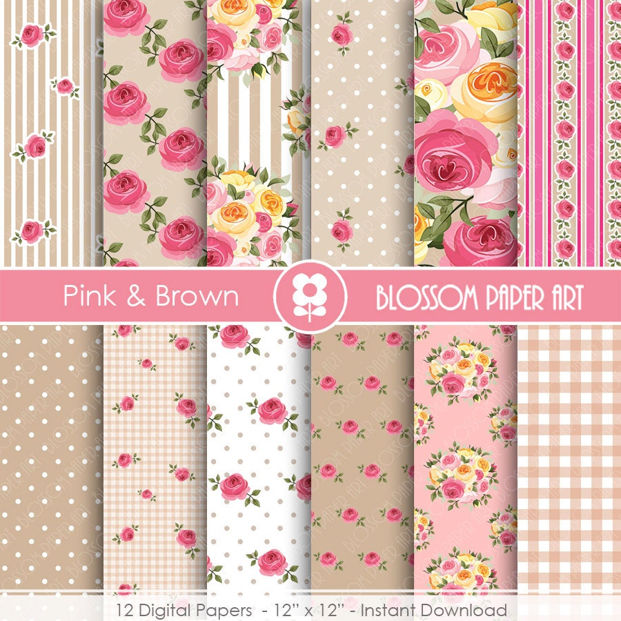 shabby chic rose digital scrapbook paper digital papers shabby chic rose digital scrapbook paper digital papers