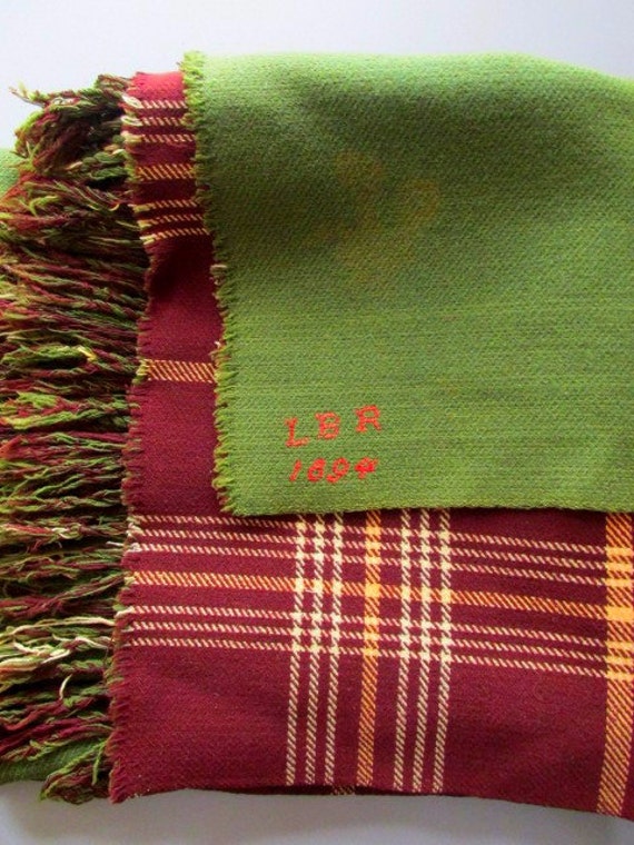 Antique 1894 Carriage Blanket by CapeCodLaurieDesigns on Etsy