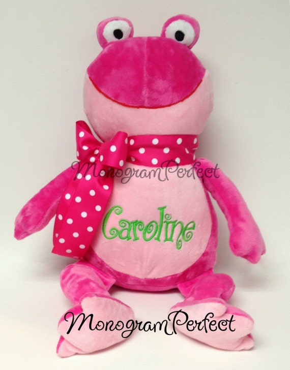 pink frog stuffed animal