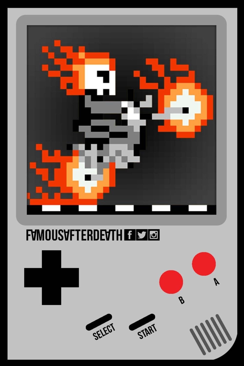 Ghost Rider Pixel Art by famousafterdeath on Etsy