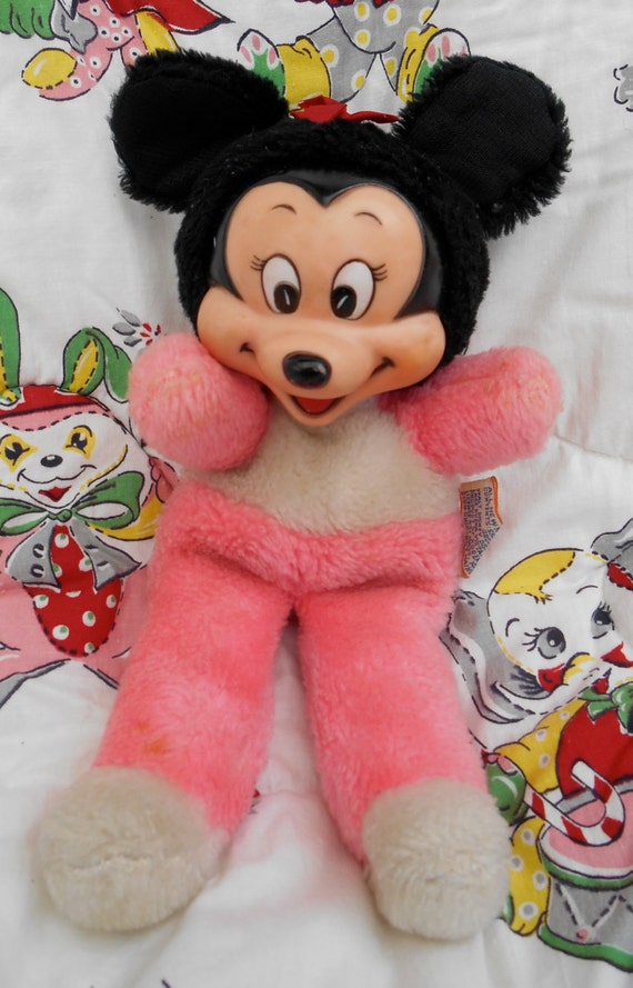 vintage minnie mouse stuffed doll