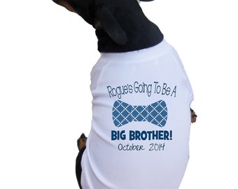 Big Brother Dog Shirts with Bowtie