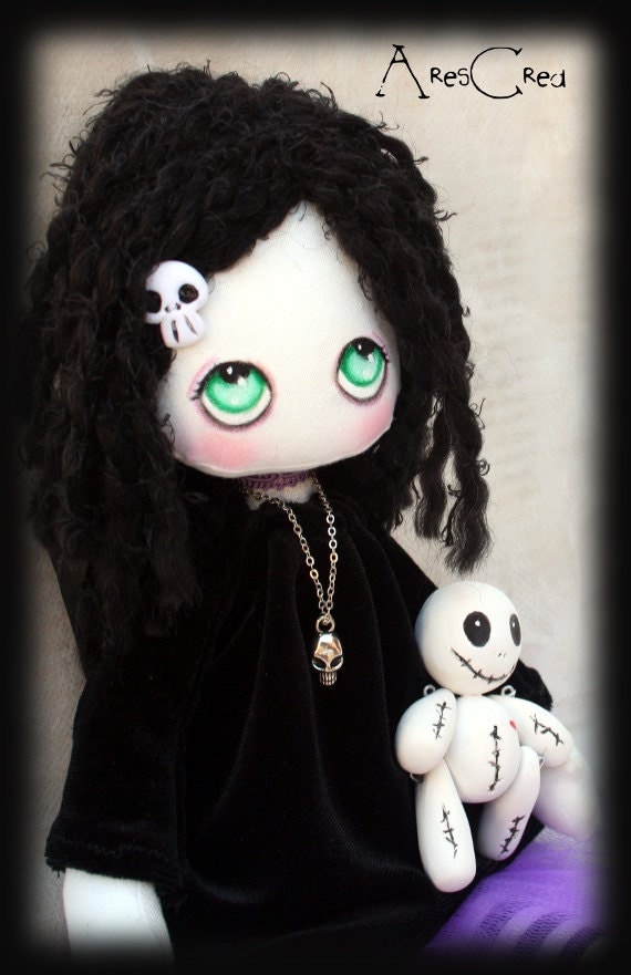 creepy goth doll