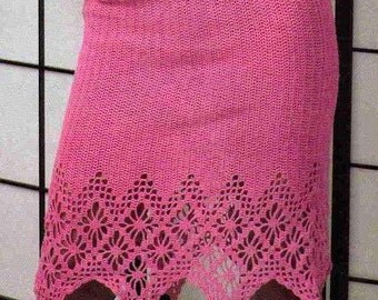 Crochet Skirt Summer Skirt Cotton Skirt In Summer Weather FREE SHIPPING