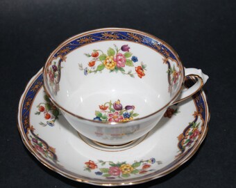 TUSCAN Fine Bone China Teacup and Saucer Set.
