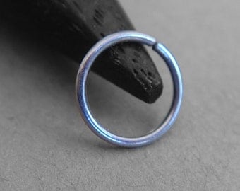 Titanium Endless Hoop - For Nose, Tragus, Helix & Lip Piercings - You Choose the Diameter, Available in 22g, 20g, 18g and 16g, Nickel-free