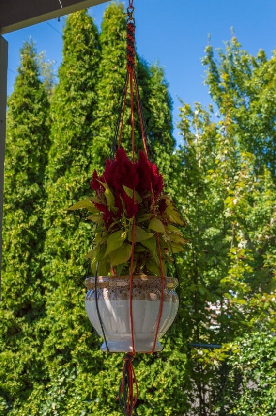 Items similar to Plant Hanger Hanging Pot Holder Flower Pot Paracord