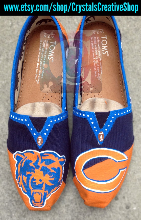 Items similar to Chicago Bears NFL Shoes on Etsy