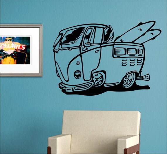 Volkswagen Bus Version 105 Wall Decal Sticker Art Graphic VW