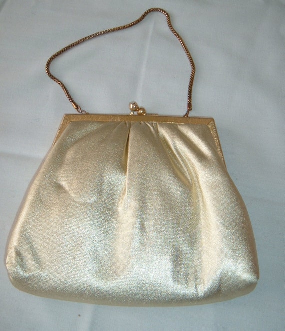 gold prom bag