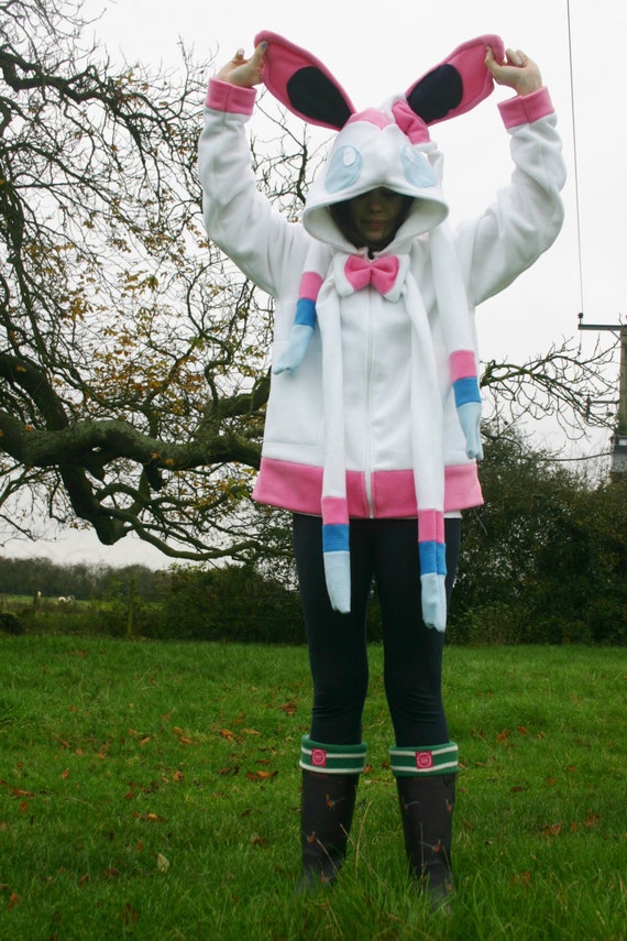 Items similar to Sylveon Inspired Pokemon Hoody Custom Made on Etsy