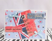 Keep calm and Have A Cuppa Happy Birthday Greeting Card - Best Wishes