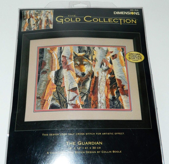 Dimensions THE GUARDIAN Counted Cross Stitch Kit DIY New 16" x 12