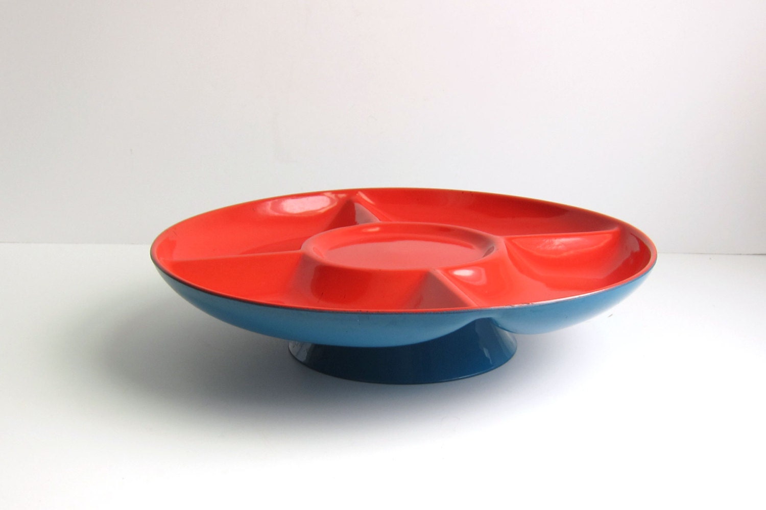 Vintage Mid Century Lacquerware Lazy Susan Serving Dish Haute Juice