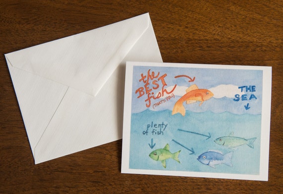 The Best Fish - an "I love you" card