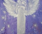 Limited angel art photo "guardian angel" , modern angel painting, artwork, perfect also for picture frame Limited angel art photo "guardian angel" , modern angel painting, artwork, perfect also for picture frame