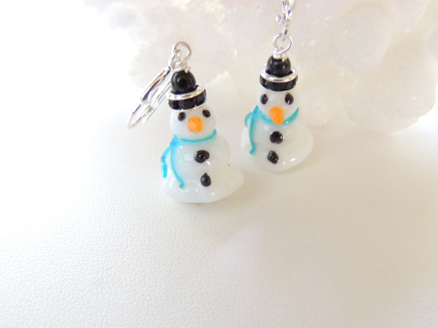 Snowman Earrings Winter Earrings Fun Christmas Earrings