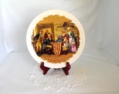 Vintage Collectible Patriotic Plate ( USA ) Memorial Day / 4th of July Independence Day Decor