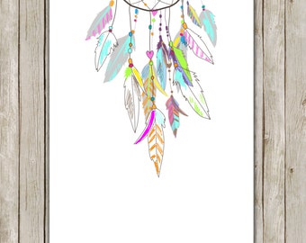 Dreamcatcher Wall Art dreamcatcher art | etsy Dreamcatcher Wall Art dreamcatcher art | etsy