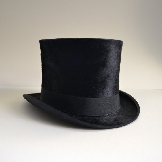 London top hat old vintage french 1900